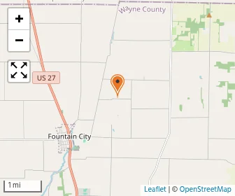 Map of Hinshaw Parochial School Amish