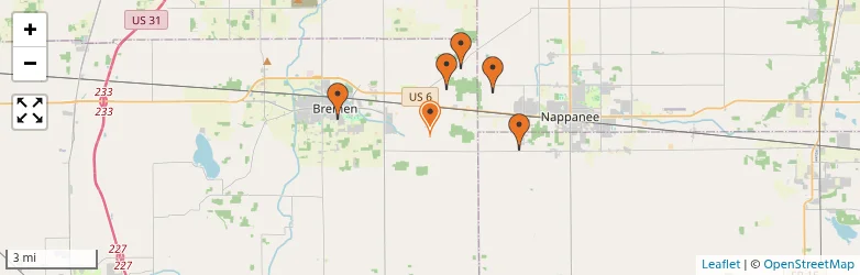 Related schools map