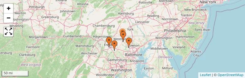 Related schools map