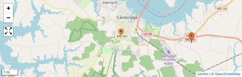 Related schools map