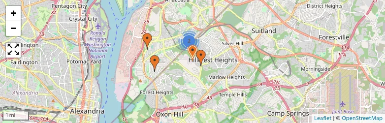 Related schools map