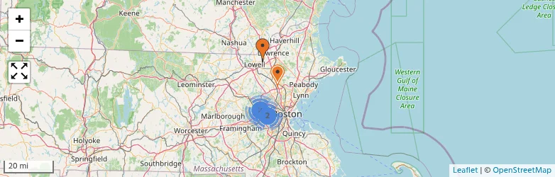 Related schools map