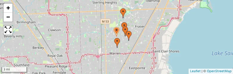 Related schools map