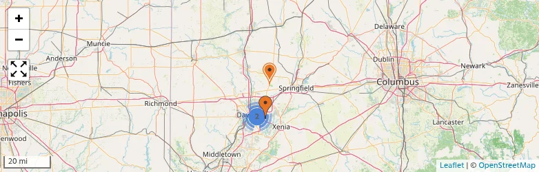 Related schools map