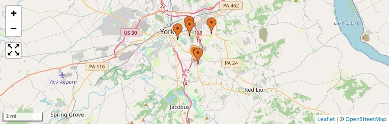 Related schools map