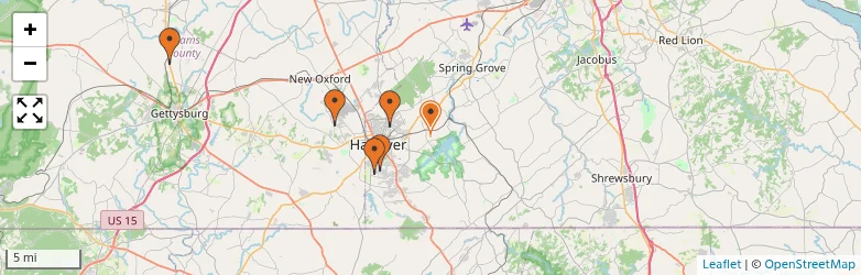 Related schools map
