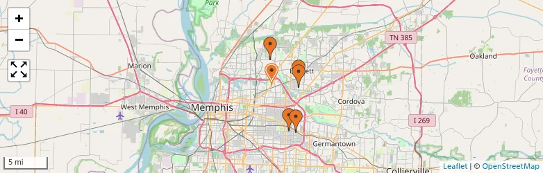 Related schools map