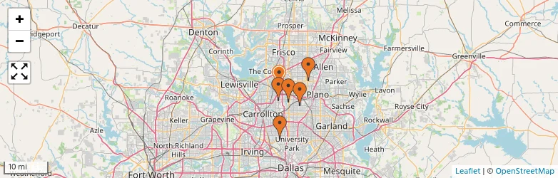 Related schools map
