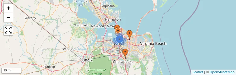 Related schools map