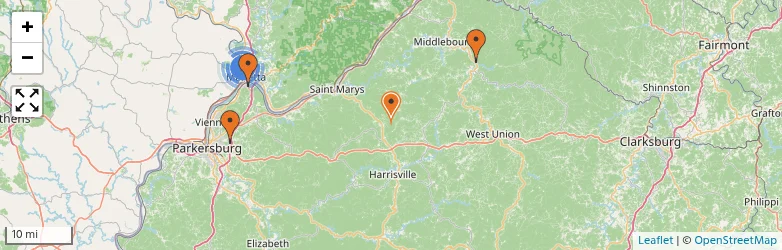 Related schools map