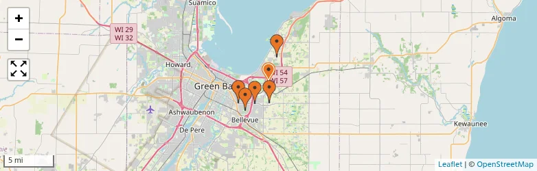 Related schools map