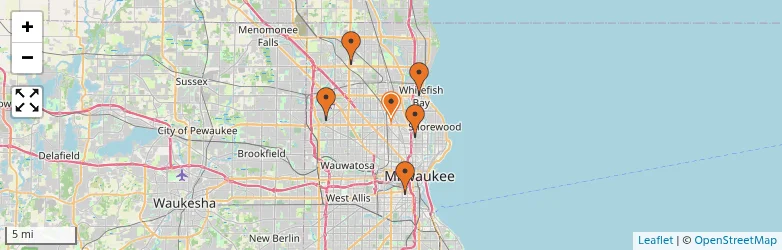 Related schools map