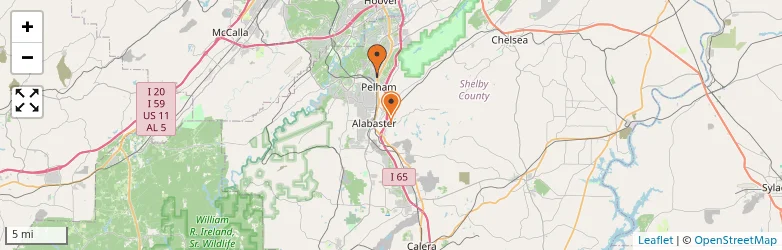Related schools map