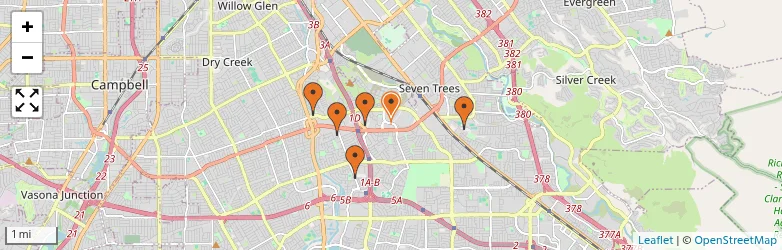Related schools map