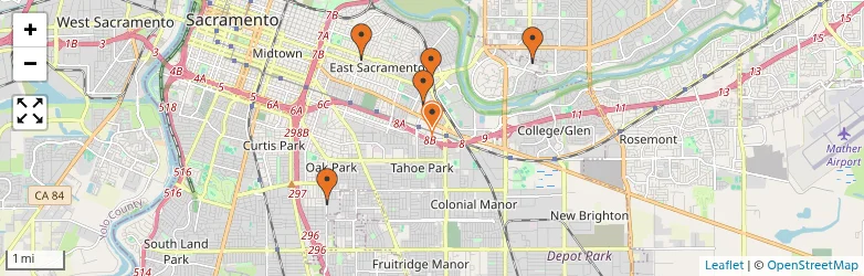 Related schools map