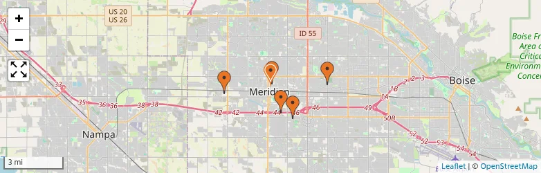 Related schools map