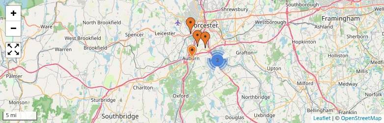 Related schools map