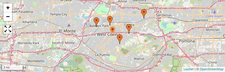 Related schools map