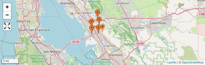 Related schools map