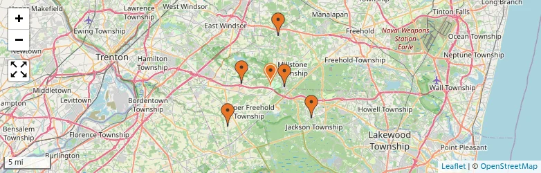 Related schools map