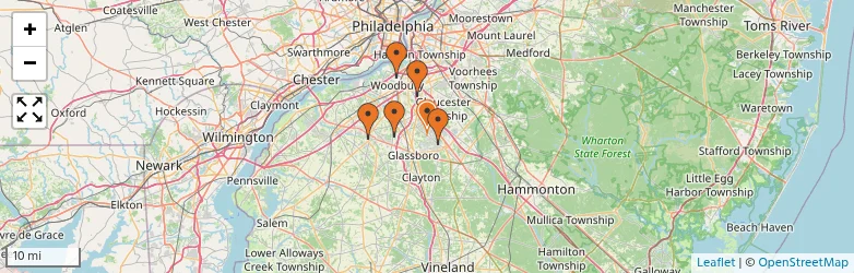 Related schools map