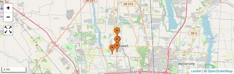 Related schools map