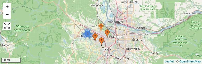Related schools map