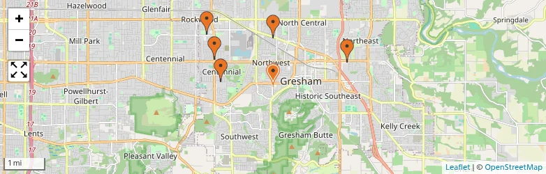 Related schools map