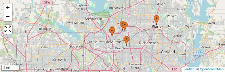 Related schools map