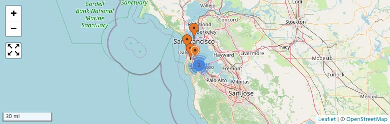 Related schools map