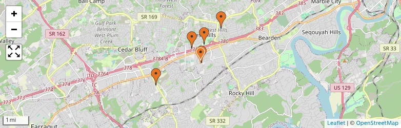 Related schools map