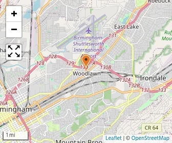 Map of East Birmingham Church Of God Academy