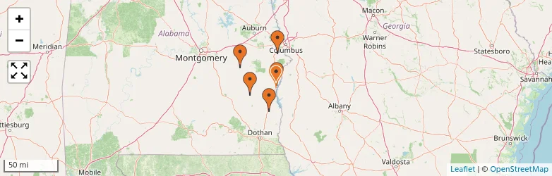 Related schools map