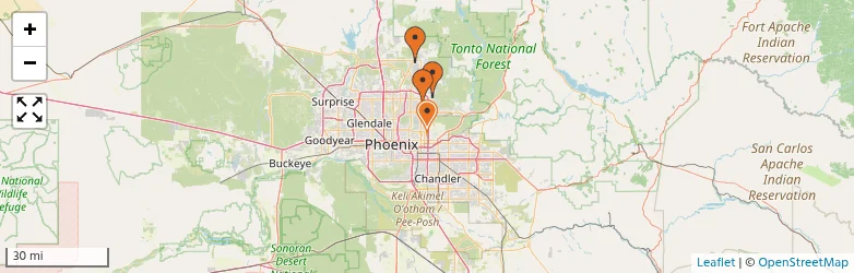Related schools map