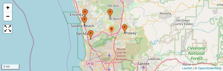 Related schools map