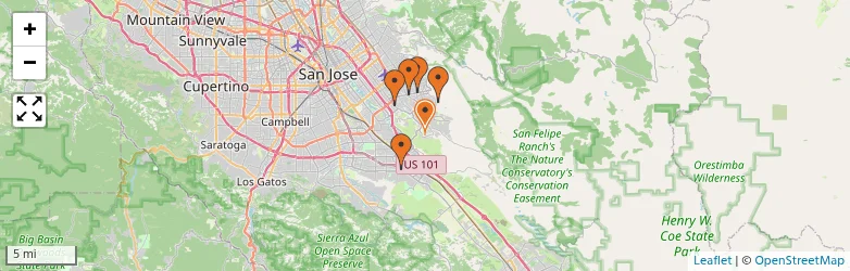 Related schools map