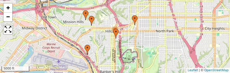 Related schools map
