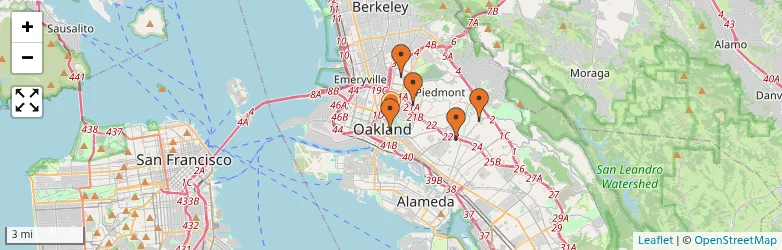 Related schools map