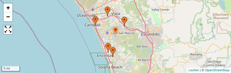 Related schools map