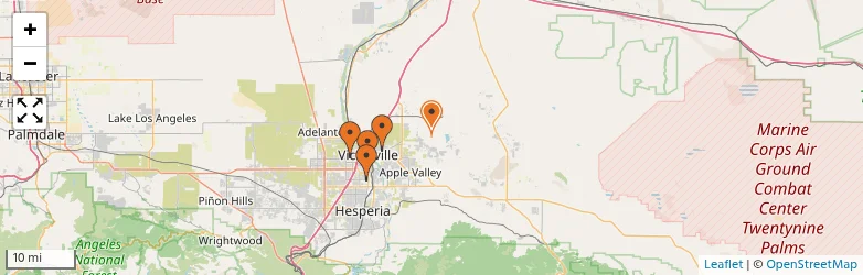 Related schools map