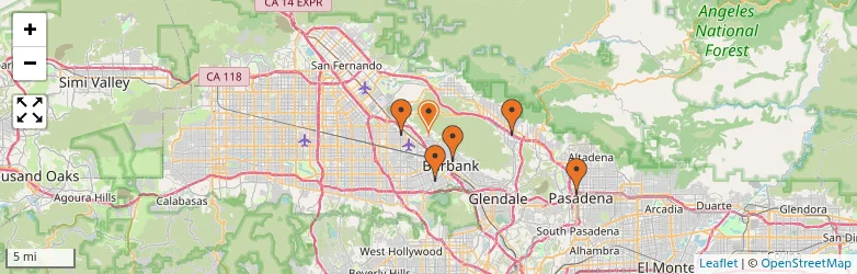 Related schools map