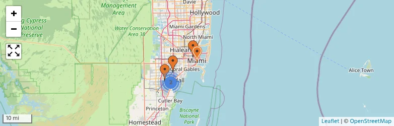 Related schools map