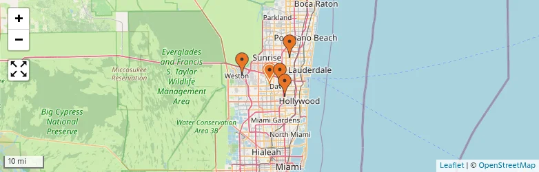 Related schools map