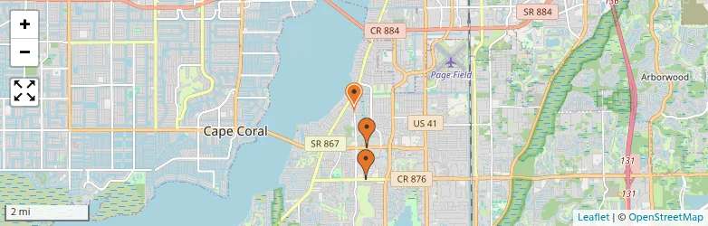 Related schools map