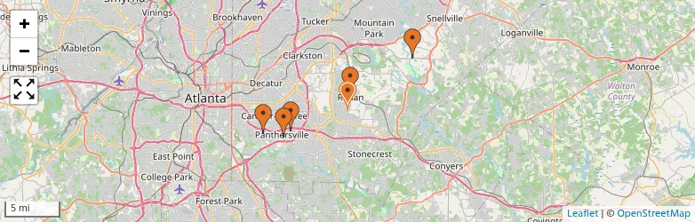 Related schools map