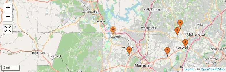 Related schools map