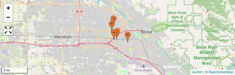 Related schools map