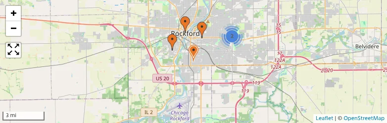 Related schools map