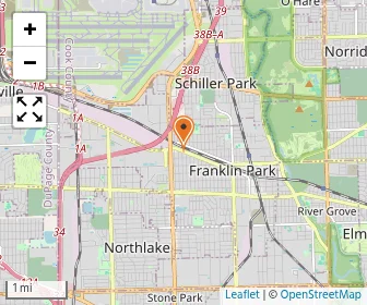 Map of One School Global Chicago Campus