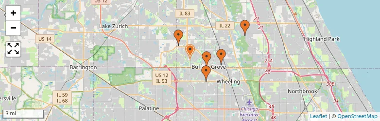 Related schools map